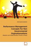 Performance Management Concepts For Non Governmental Orginationsations