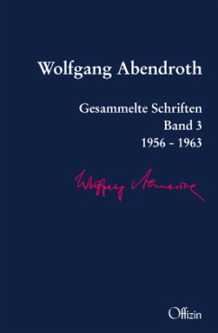 Gesammelte Schriften - Abendroth, Wolfgang