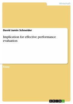 Implication for effective performance evaluation - Schneider, David J.