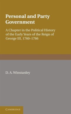 Personal and Party Government - Winstanley, D. A.