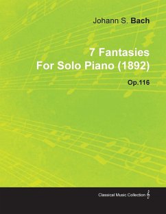 Cover 7 Fantasies by Johannes Brahms for Solo Piano (1892) Op.116