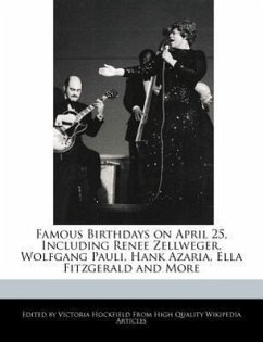Famous Birthdays on April 25, Including Renee Zellweger, Wolfgang Pauli, Hank Azaria, Ella Fitzgerald and More - Hockfield, Victoria