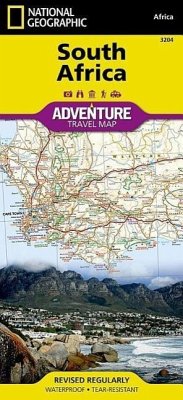 National Geographic Adventure Travel Map South Africa - National Geographic Maps