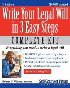 Write Your Legal Will in 3 Easy Steps - Waters, Robert C.