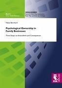 Psychological Ownership in Family Businesses - Bernhard, Fabian