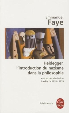 Cover Heidegger Introduction Nazisme Dans La Philo