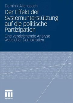 Der Effekt der Systemunterstützung auf die politische Partizipation - Allenspach, Dominik