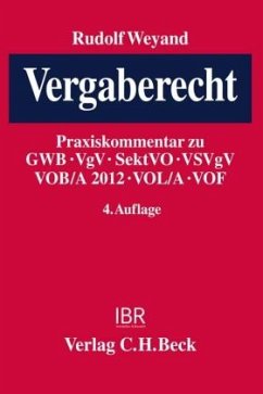 Vergaberecht (VgR), Kommentar - Weyand, Rudolf