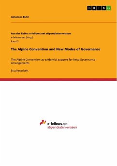 The Alpine Convention and New Modes of Governance - Buhl, Johannes