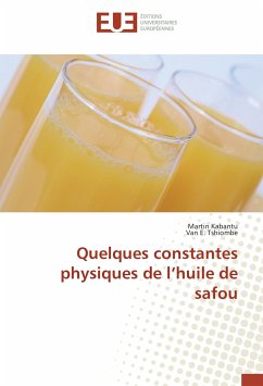 Quelques constantes physiques de l'huile de safou - Kabantu, Martin;Van Tshiombe, E.