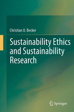 Sustainability Ethics and Sustainability Research - Becker, Christian