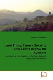 Land Titles, Tenure Security and Credit Access for Investors