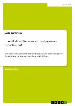 ¿weil da sollte man einmal genauer hinschauen! - Wettstein, Lucie