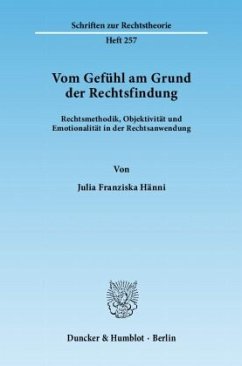 Cover Vom Gefühl am Grund der Rechtsfindung.