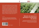 Mémoire de doctorat en génétique et amélioration des plantes