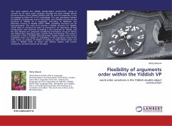 Flexibility of arguments order within the Yiddish VP - Marom, Shirly