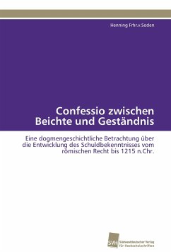 Cover Confessio zwischen Beichte und Geständnis