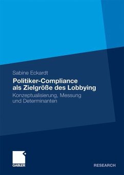Politiker-Compliance als Zielgröße des Lobbying - Eckardt, Sabine