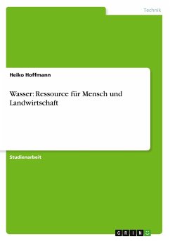 Wasser: Ressource für Mensch und Landwirtschaft - Hoffmann, Heiko