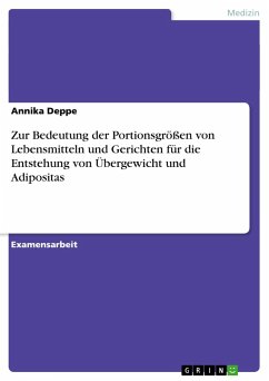 Zur Bedeutung der Portionsgrößen von Lebensmitteln und Gerichten für die Entstehung von Übergewicht und Adipositas - Deppe, Annika