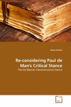 Re-considering Paul de Man's Critical Stance - Emiera, Doaa