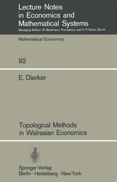 Topological Methods in Walrasian Economics - Dierker, E.