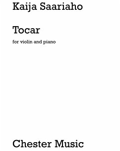 Cover Kaija Saariaho: Tocar For Violin and Piano Violin, Piano Accompaniment Instrumental Work