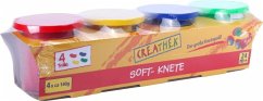 Image of Creathek Knete 4er Set Grundfarben 560 g