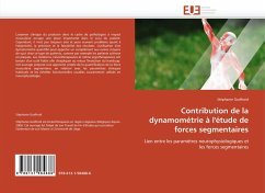Cover Contribution de la dynamométrie à l''étude de forces segmentaires