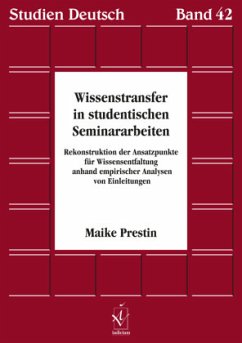 Wissenstransfer in studentischen Seminararbeiten - Prestin, Maike