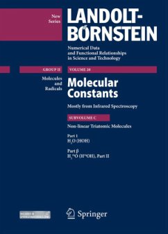 Molecular constants mostly from Infrared Spectroscopy / Landolt-Börnstein, Numerical Data and Functional Relationships in Science and Technology Group II Molecules and Radicals, Vol.20C, Subvol.C - Picqué, Nathalie