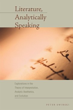 Literature, Analytically Speaking - Swirski, Peter