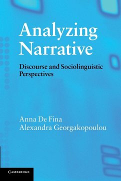 Analyzing Narrative - De Fina, Anna; Georgakopoulou, Alexandra