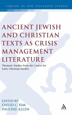 Cover Ancient Jewish and Christian Texts as Crisis Management Literature