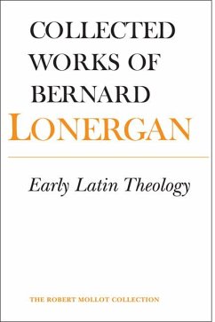 Early Latin Theology - Lonergan, Bernard