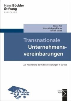 Transnationale Unternehmensvereinbarungen - Rüb, Stefan;Platzer, Hans-Wolfgang;Müller, Torsten