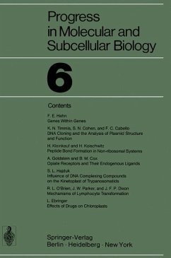 Progress in molecular and subcellular biology 6., Contents. - Cabello, F. C., S. N. Cohen und B. M. Cox