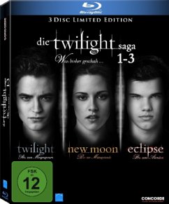 Die Twilight Saga 1-3 - Was bis(s)her geschah... (Limited Edition mit Sammelkarten, Blu-ray Box)