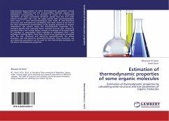 Estimation of thermodynamic properties of some organic molecules