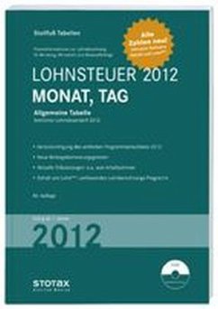 Cover Lohnsteuer 2012, Monat, Tag, m. CD-ROM / Stollfuß Tabellen
