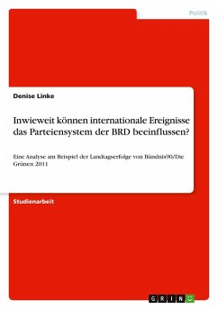 Cover Inwieweit können internationale Ereignisse das Parteiensystem der BRD beeinflussen?