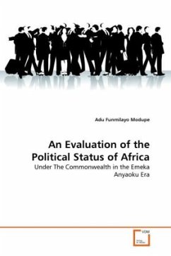 An Evaluation of the Political Status of Africa - Funmilayo Modupe, Adu