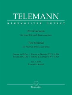 Zwei Sonaten für Querflöte und Basso continuo TWV 41: D9, TWV 41: G9 - Telemann, Georg Philipp