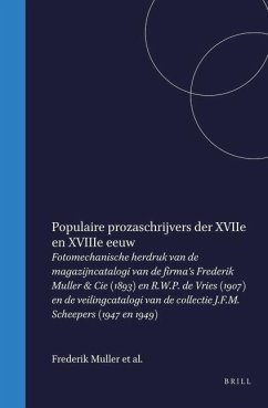 Cover Populaire Prozaschrijvers Der Xviie En Xviiie Eeuw