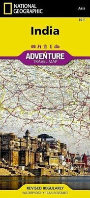 National Geographic Adventure Travel Map India - National Geographic Maps