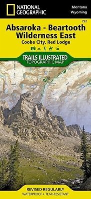 Absaroka-Beartooth Wilderness East Map [Cooke City, Red Lodge] - National Geographic Maps