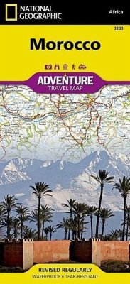 National Geographic Adventure Travel Map Morocco - National Geographic Maps