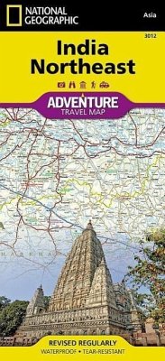 National Geographic Adventure Map India Northeast - National Geographic Maps