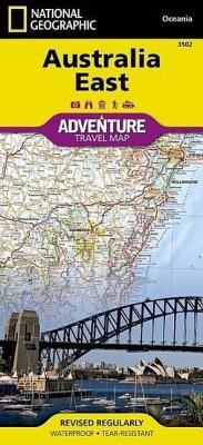 National Geographic Adventure Travel Map Australia East - National Geographic Maps