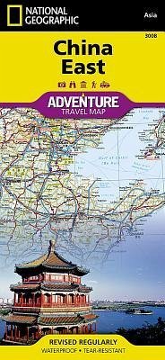National Geographic Adventure Travel Map China East - National Geographic Maps